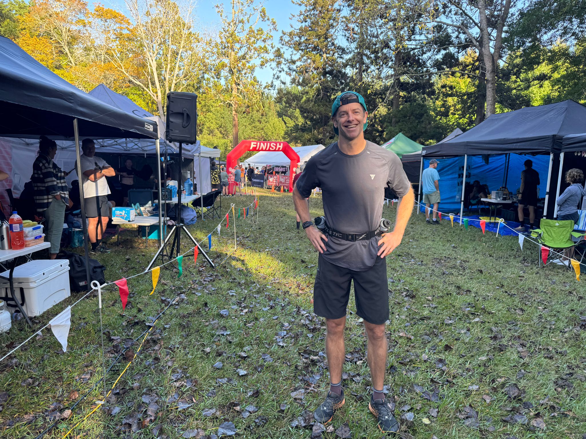 Tim Dove at a Backyard Ultra finish